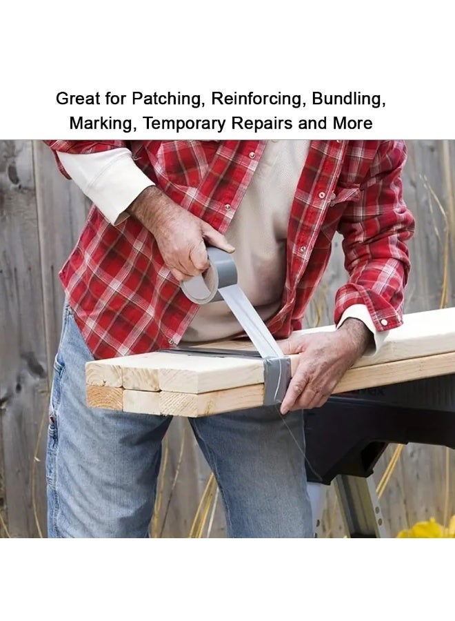 Heavy Duty Duct Tape 4.8cm x 50 Yards | Waterproof Multipurpose Silver Repair Tape | Strong Adhesive for Sealing, Patching, Bundling & Reinforcing - Image 4