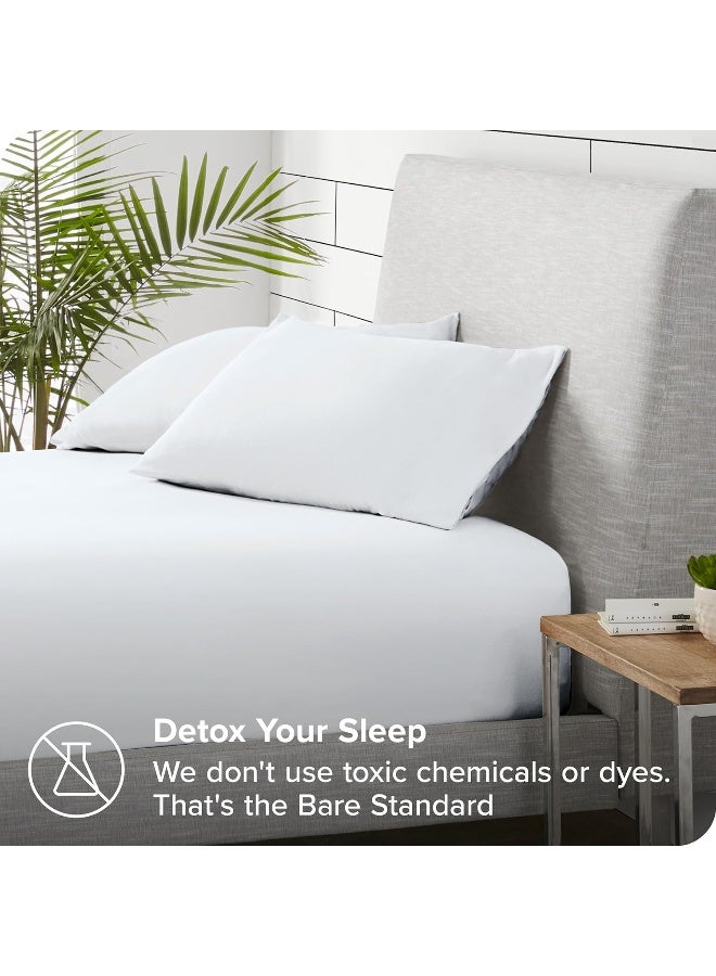 Bare Home Super Soft Fleece Fitted Sheet - Queen Size - Extra Plush Polar Fleece, No-Pilling - Deep Pocket - All Season Cozy Warmth - Image 2
