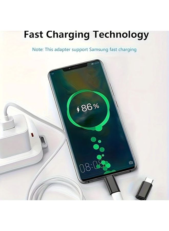 مجموعة محول السفر الفضي العالمي من النوع C مع موصلات USB و Lightning و Micro USB - Image 3
