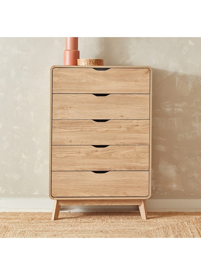 Home Box Nordica 5-Drawers Chest 121.8 x 80 x 40 cm  - Image 1