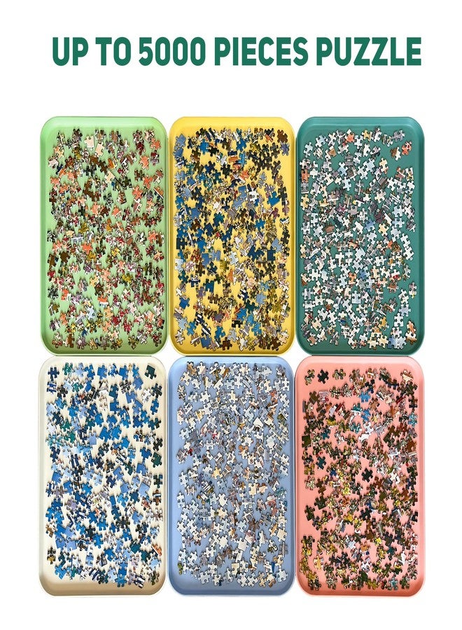 Nariolar 16.9" x 12" Extra-Large Puzzle Sorting Trays Stackable, 6 Pack Puzzle Sorter for Sorting 2000/3000/5000 Puzzle Pieces - Image 2