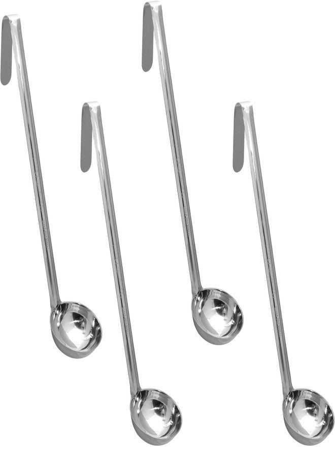 Bosrahl Stainless Steel Sauce Ladles - 2 Ounce Size with Long Handle, Set of 4 - Image 2