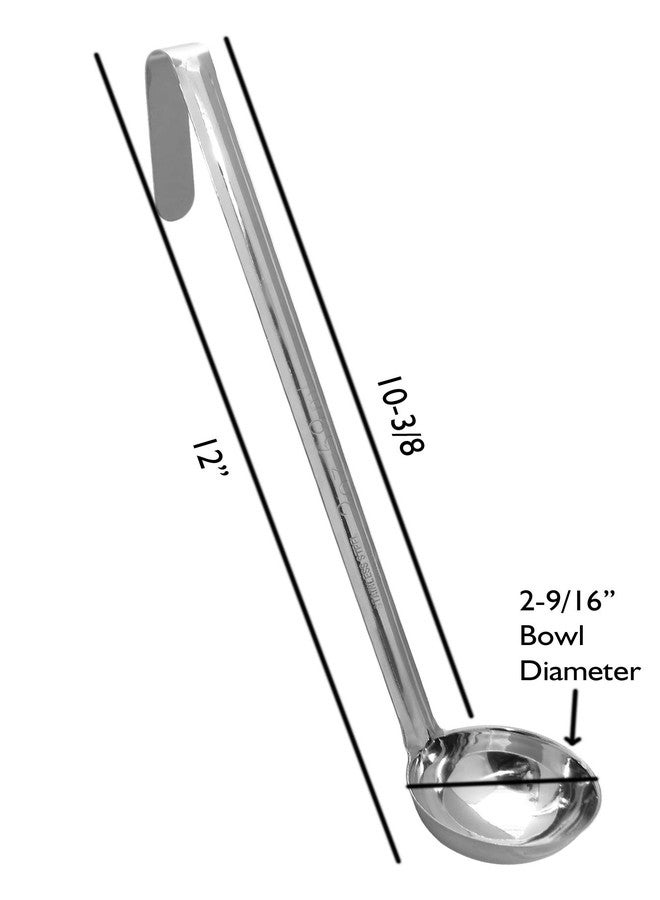 Bosrahl Stainless Steel Sauce Ladles - 2 Ounce Size with Long Handle, Set of 4 - Image 4