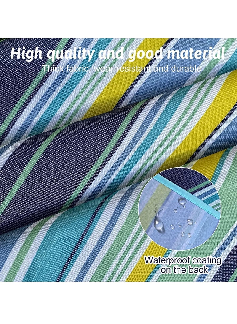 كيلا بطانية نزهة محمولة مقاومة للماء، بطانية شاطئ، بطانية نزهة مقاومة للماء، حصيرة نزهة محمولة، حصيرة شاطئ محمولة للتخييم في الهواء الطلق، العائلة، الحديقة الخارجية، أزرق (145 × 180 سم)، كامل - Image 5