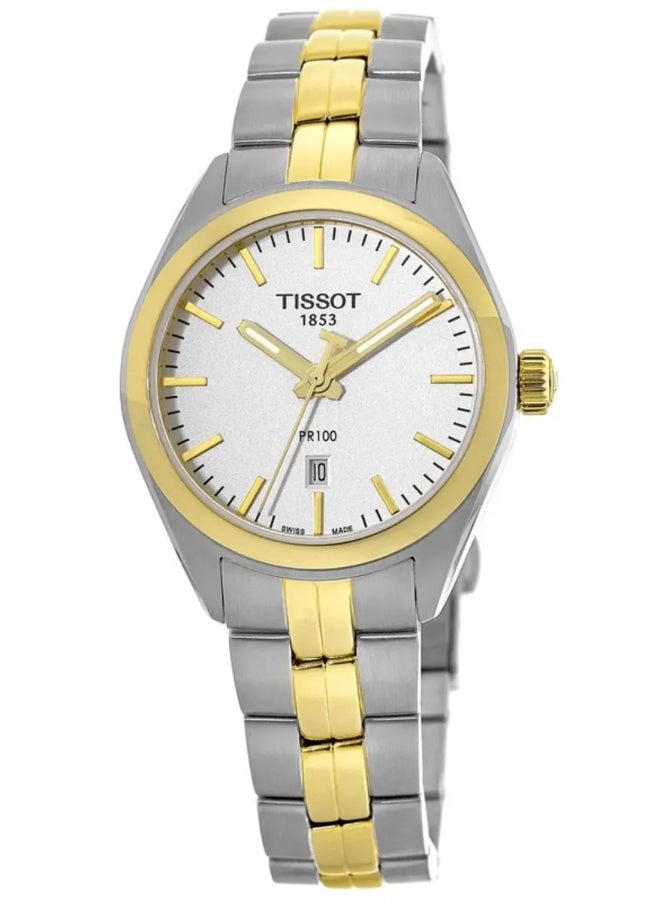 TISSOT PR 100 Automatic Silver Dial Ladies Watch  - Image 1