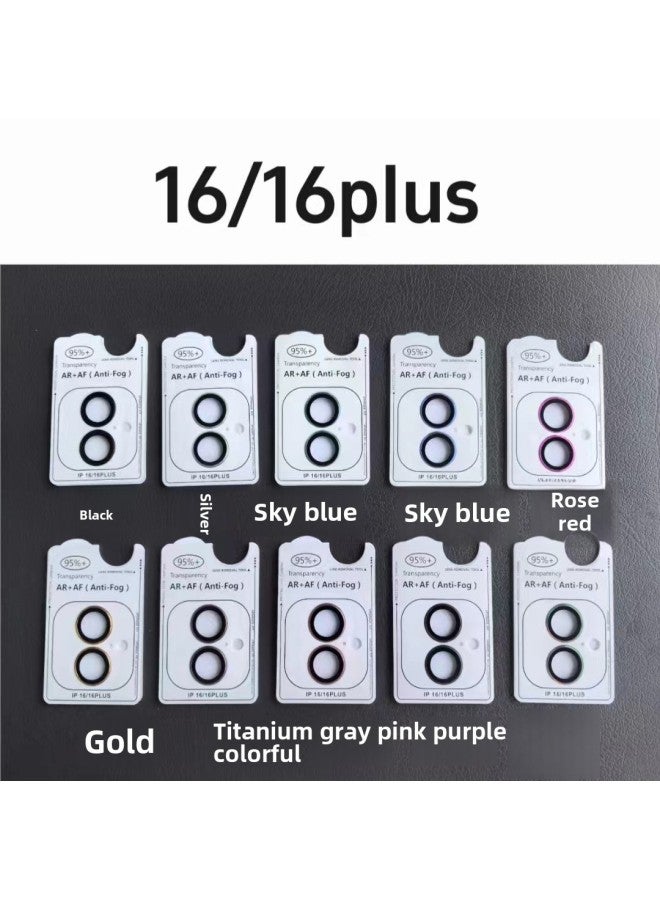 Suitable For Apple 16 Imitation Original Lens Film IPhone15ProMax Mobile Phone 14 Protective Film Ar Lens Film With Positioning-Color:Ar+af Positioning Eagle Eye-white Base Plate [desert Gold/titanium Brown]-Dimensions:iPhone 14/14plus - Image 5