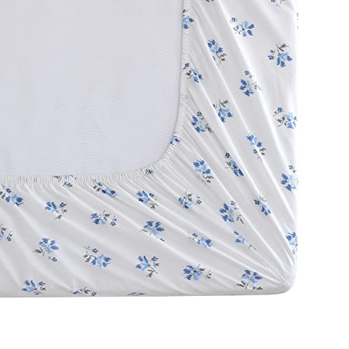 Stone Cottage - Full Sheets, Cotton Percale Bedding Set, Crisp & Cool Ideal Bedding Set (Blue Sketchy Ditsy, Full) - Image 5