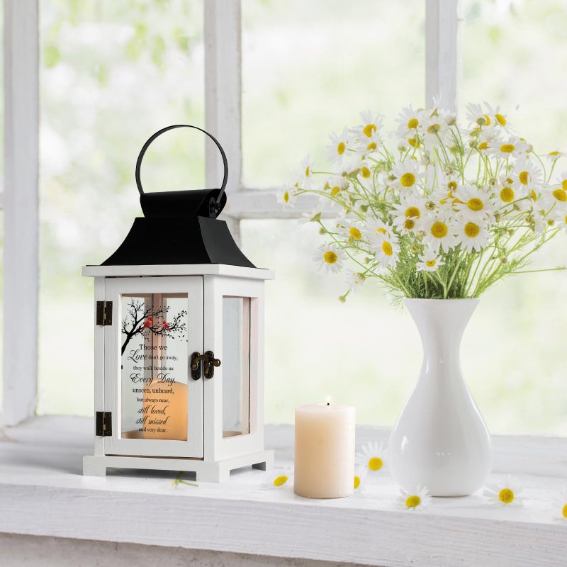 HugMemories Memorial Lantern - Bereavement Sympathy Gifts for Loss of Loved One Mother Father, Thoughtful Funeral Gifts in Memory of Loved One with LED Candle - Image 3