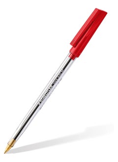 STAEDTLER STAEDTLER Medium 0.5mm 430 Stick Ballpoint Pens Writing Pen Smooth - Black, Blue & Red Ink - Pack Of 5  - Image 4