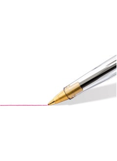 STAEDTLER STAEDTLER Medium 0.5mm 430 Stick Ballpoint Pens Writing Pen Smooth - Black, Blue & Red Ink - Pack Of 5  - Image 5