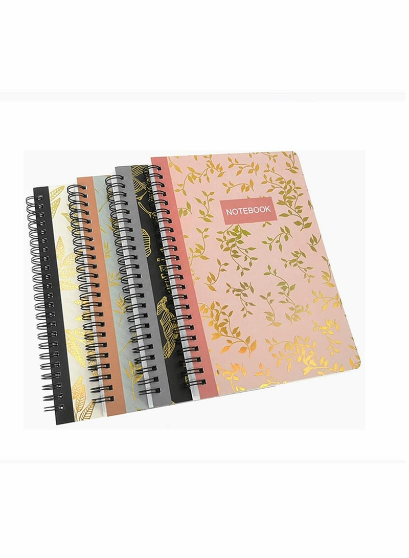 KASTWAVE Spiral Notebook Kawaii Cute Journal Note Pad Wirebound Ruled Sketch Book Notepad Diary Memo Planner Book Decomposition Notebook Spiral Bound A5 Size(8.3 5.7)  4 80 Sheets (Leaves) - Image 1
