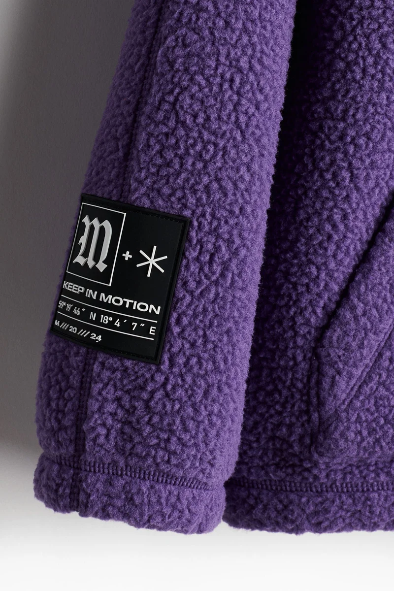 H&M Teddy Sports Zip-Through Hoodie