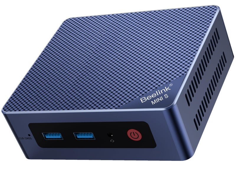 Beelink Mini PC S12, Intel 12th N95(Up to 3.4GHz) Mini Desktop Computer, 8GB DDR4 256GB M.2 SSD Micro PC Support 4K@60HZ Dual HDMI Display/WiFi 5/BT4.2/USB3.2/1000Mbps LAN/WOL for Home/Office - Image 1