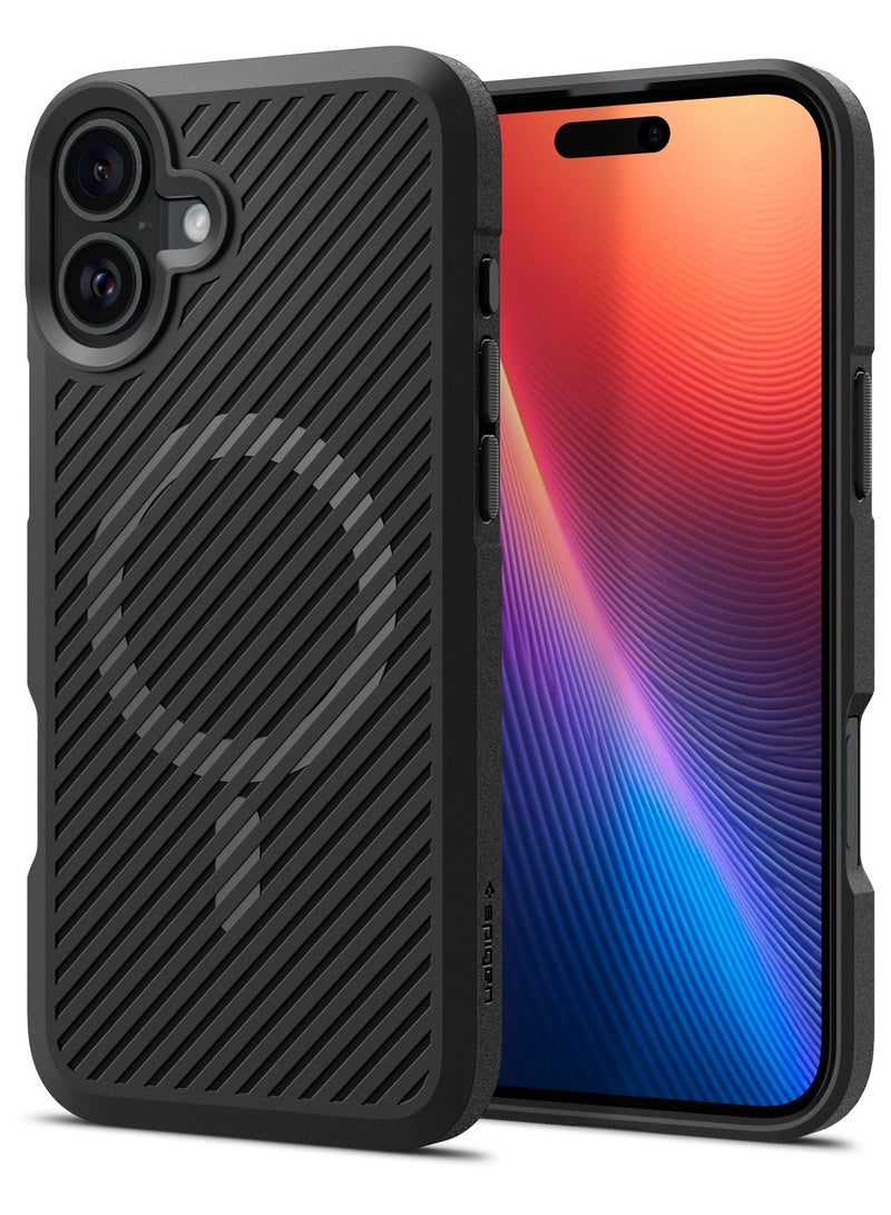 Spigen Core Armor MagFit iPhone 16 Plus Case Cover with Magsafe (2024) - Matte Black - Image 1
