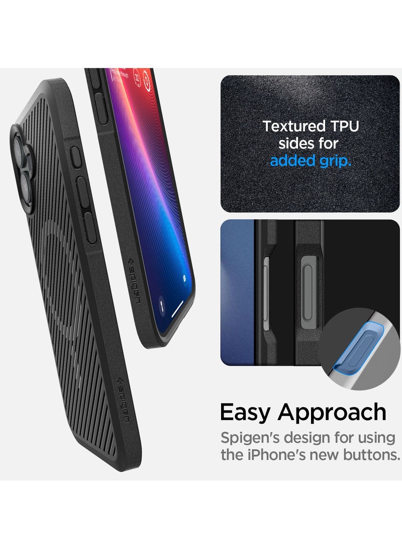 Spigen Core Armor MagFit iPhone 16 Plus Case Cover with Magsafe (2024) - Matte Black - Image 4
