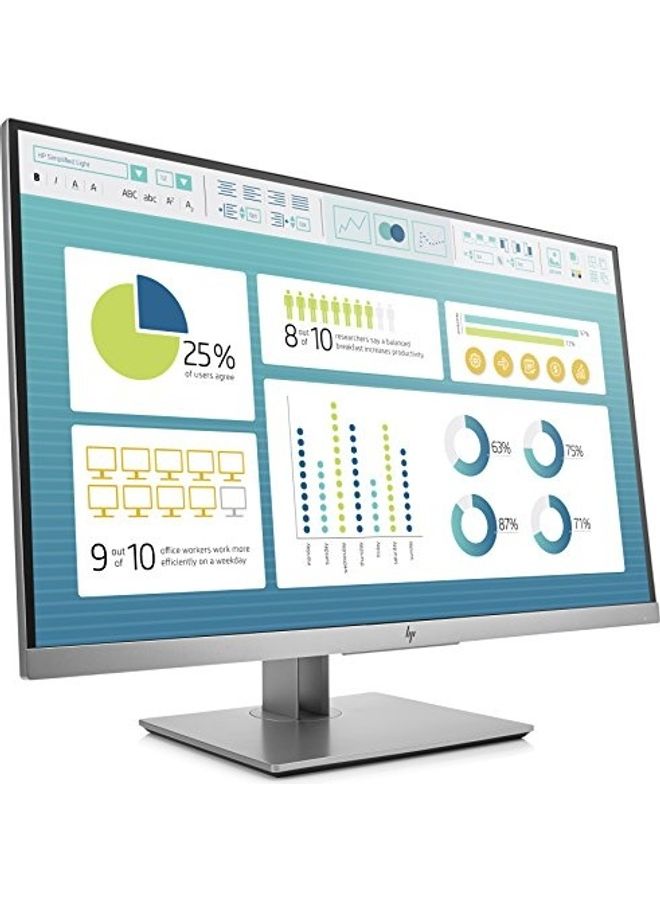 HP EliteDisplay E273 27" HD IPS Monitor Silver - Image 4