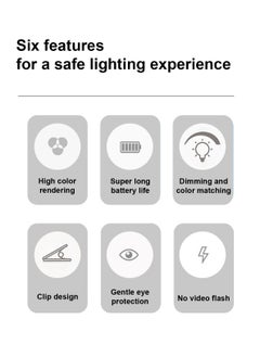 LOOPITYS Book Light,LOOPITYS Reading Book Clip Light, 6 Modes, LED Clip Reading Light, Eye-Care USB Rechargeable Reading Lamp for Kids, Flexible Clip-on Book Light for Reading in Bed，desk lamp  - Image 3