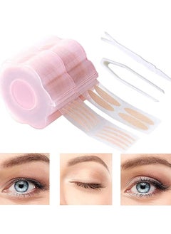 KASTWAVE Eyelid Tape, Invisible Double Eyelid Lift Strips Instant Eyelid Stickers, Self-Adhesive Eye Tapes Fiber for Hooded Droopy Uneven Mono-eyelids, Big Eye Tools with Fork Rods & Tweezers 1200 Pcs  - Image 1