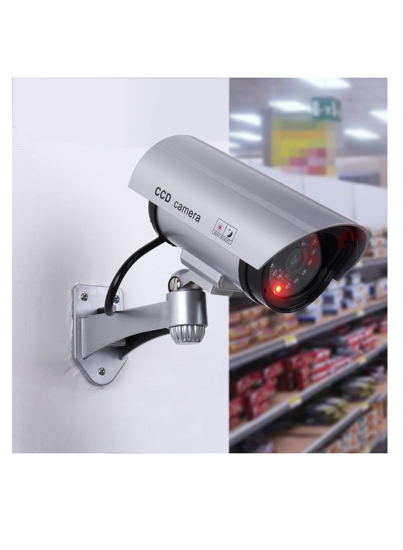 Dubkart Dummy Security Camera, Fake CCTV Surveillance System with Realistic Red Flashing Lights dummy IR camera - Image 1