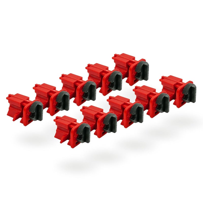 TRADESAFE Circuit Breaker Lockout Device - 10 Pack, Universal Breaker Lock Out Tag Out Device, Multi Pole Breaker Lockout, OSHA Compliant, Premium Grade - Image 1