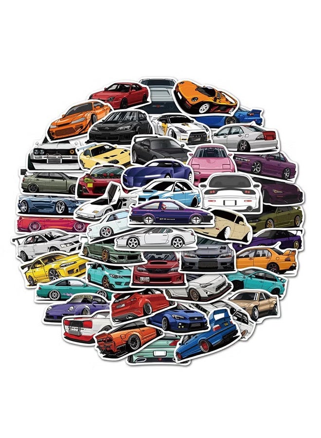 واي جيه 100 بكس ملصقات سيارات سباقات ملصقات سيارات واقية من الماء ملصقات ملصقات ملصقات ألعاب لزجاجات مياه الدراجات كمبيوتر محمول تبريد كأس أمتعة هاتف محمول لوحة تزلج - Image 5