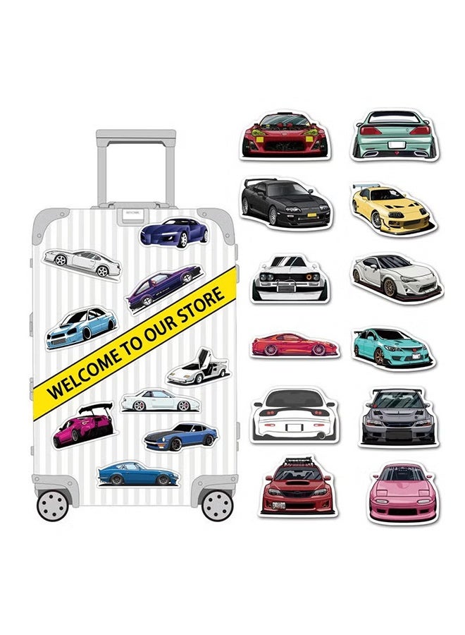 واي جيه 100 بكس ملصقات سيارات سباقات ملصقات سيارات واقية من الماء ملصقات ملصقات ملصقات ألعاب لزجاجات مياه الدراجات كمبيوتر محمول تبريد كأس أمتعة هاتف محمول لوحة تزلج - Image 2