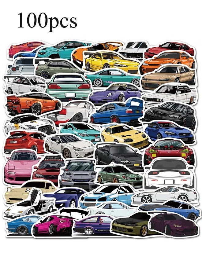 واي جيه 100 بكس ملصقات سيارات سباقات ملصقات سيارات واقية من الماء ملصقات ملصقات ملصقات ألعاب لزجاجات مياه الدراجات كمبيوتر محمول تبريد كأس أمتعة هاتف محمول لوحة تزلج - Image 1