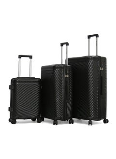 SONADA Sonada Hardshell Luggage Trolley Bag 3 pcs Set,Black  - Image 1