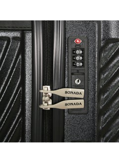 SONADA Sonada Hardshell Luggage Trolley Bag 3 pcs Set,Black  - Image 5
