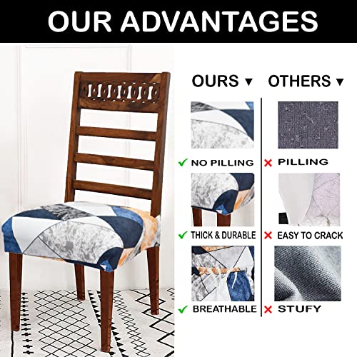AMAZE ATTIRES Universal Size Dining Chair Seat Cover Set of 4 Seater pcs are Easily Washable Strechable and Comfortable for Dining Room Home Decor Slip Cover - Image 2