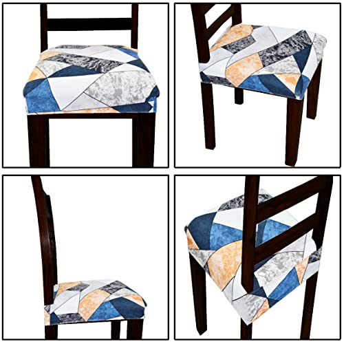 AMAZE ATTIRES Universal Size Dining Chair Seat Cover Set of 4 Seater pcs are Easily Washable Strechable and Comfortable for Dining Room Home Decor Slip Cover - Image 4