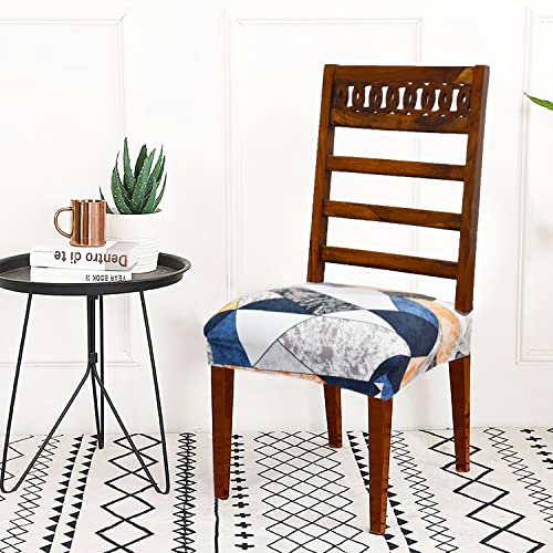 AMAZE ATTIRES Universal Size Dining Chair Seat Cover Set of 4 Seater pcs are Easily Washable Strechable and Comfortable for Dining Room Home Decor Slip Cover - Image 1