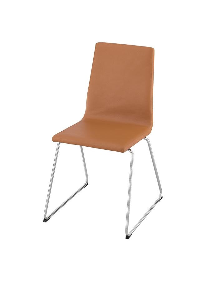 erorex Chair, Chrome-Plated/Grann Golden-Brown  - Image 1