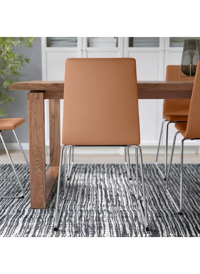 erorex Chair, Chrome-Plated/Grann Golden-Brown  - Image 4