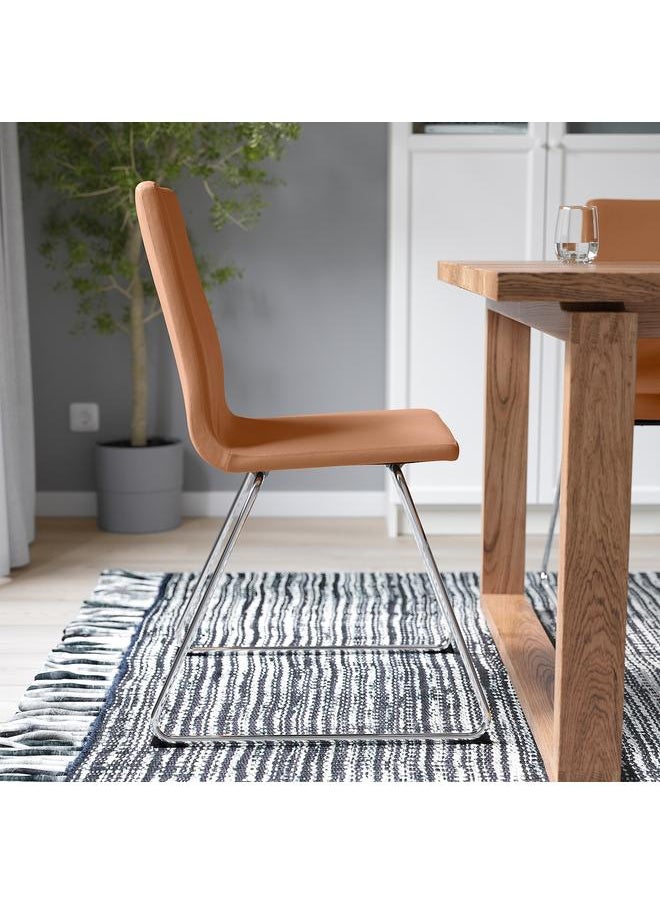 erorex Chair, Chrome-Plated/Grann Golden-Brown  - Image 3