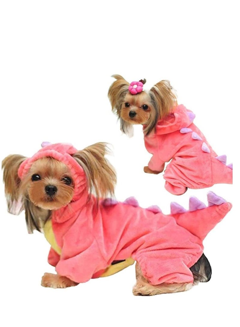 SYOSI Dog Cat Dinosaur Costumes Pet Costume Pet Halloween Cosplay Dress Funny Dinosaur Costume Pet Dinosaur Hoodie for Small Dogs - Image 1