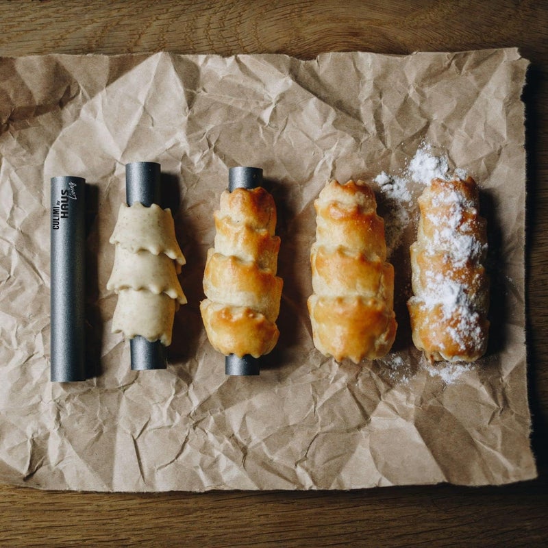 CULIMI Cannoli Tube Set - 13 cm/ 5,1"/ 5 pcs Cones Baking Molds Cream - Horn-Moulds Tubes - Non-Stick Coating - Image 2