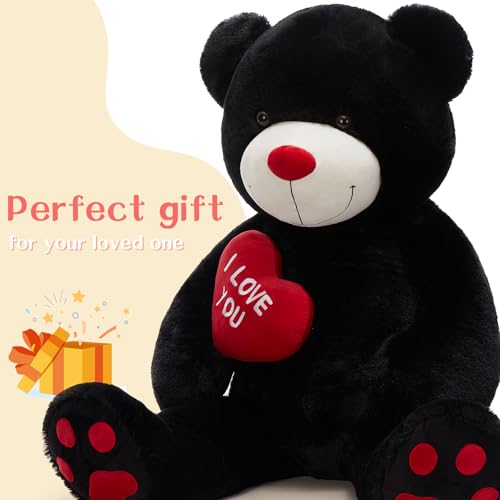 BENINY 43 Feet Giant Teddy Bear Stuffed Animal Large Black Plush Toys for Kids I Love You Valentines Gift for Girlfriend Wedding - Image 5