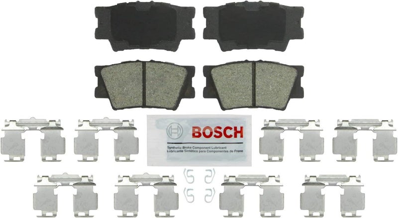 BOSCH BE1212H Blue Ceramic Disc Brake Pad Set with Hardware - Rear - Image 1