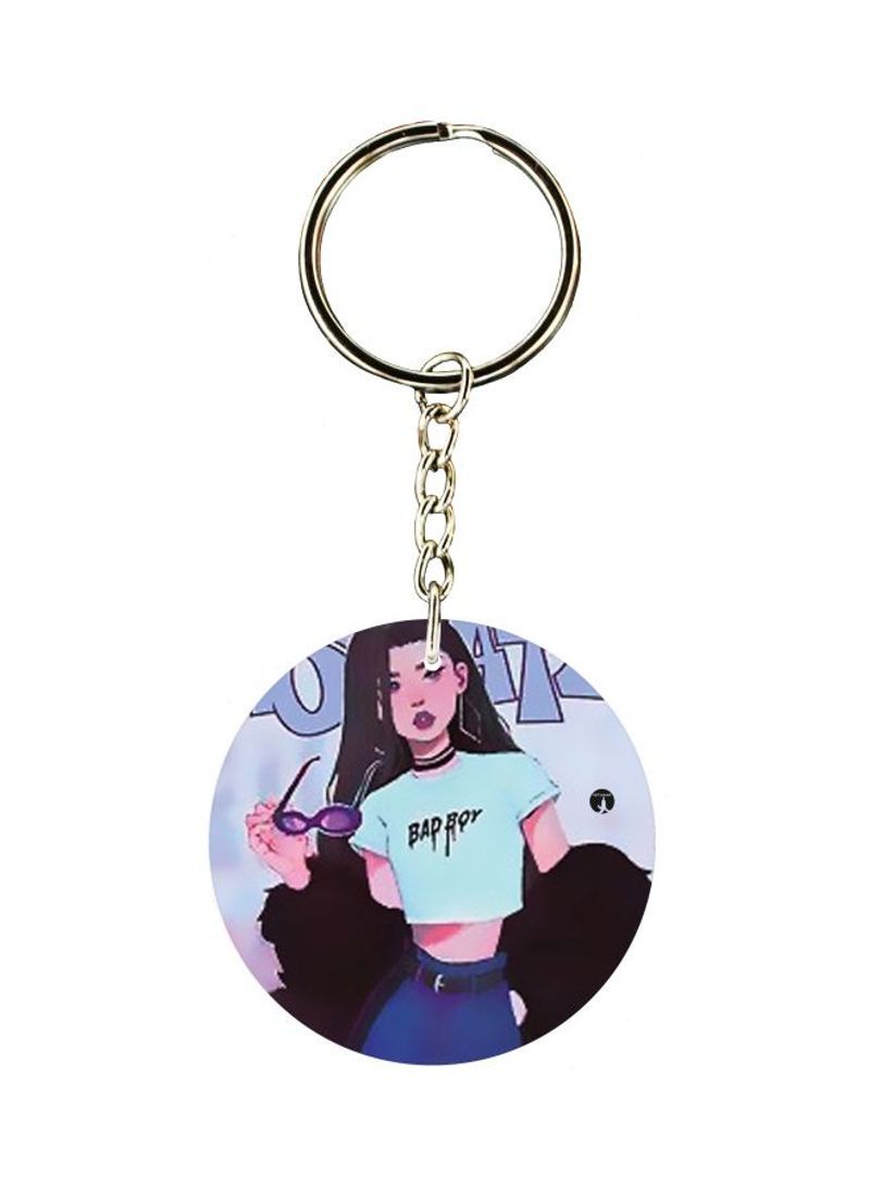 RKN Cartoon Character Printed Keychain