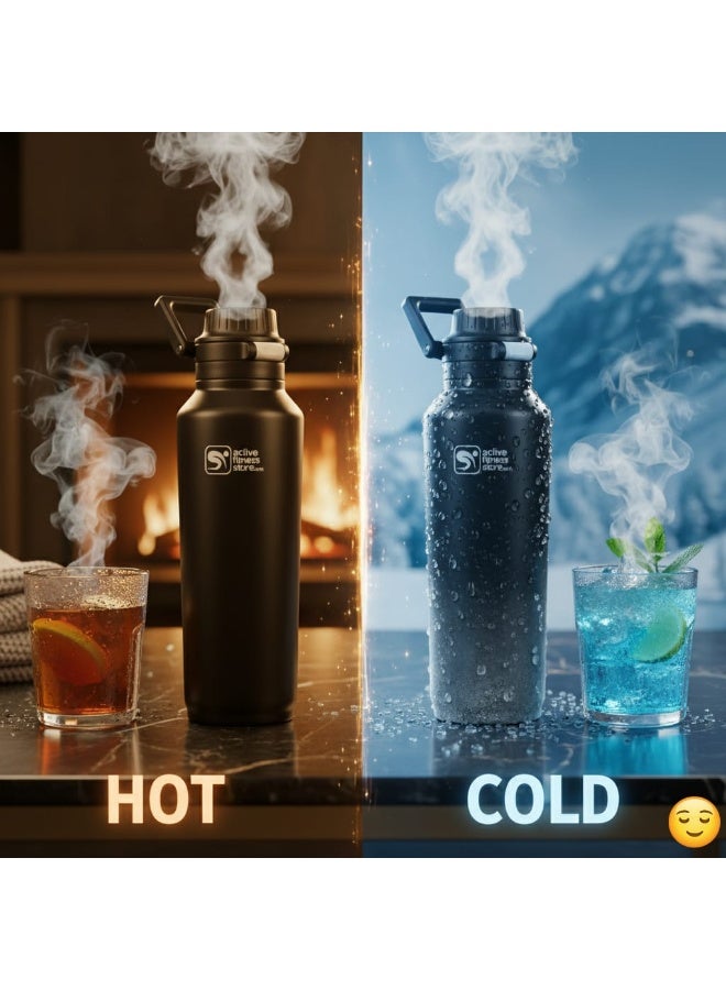 afs Vacuum Insulated Thermal Bottle 700ml-Hot & Cold Vacuum Flask with Phone Holder, Long Temperature Retention - Image 5