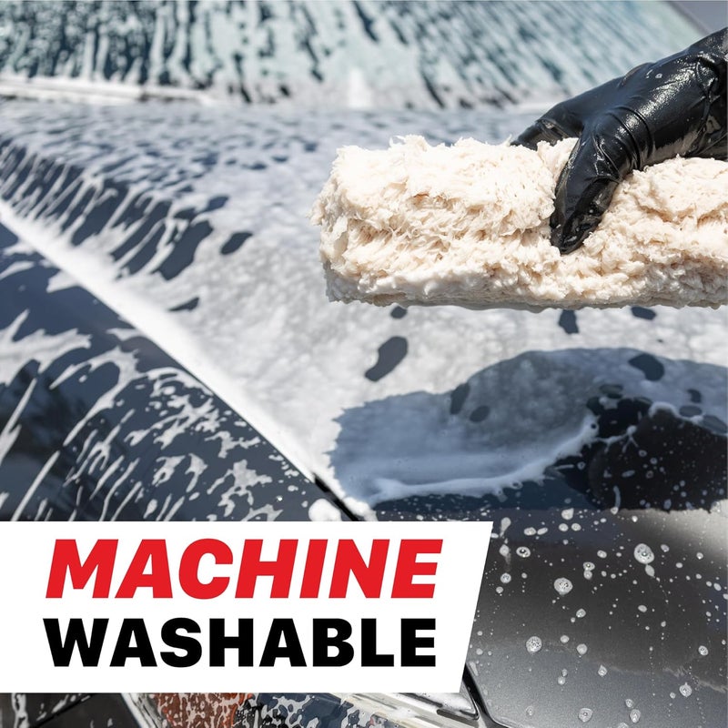 MaxShine إسفنجة غسيل السيارات من الألياف الدقيقة الفائقة النعومة العالمية | وسادة غسيل فائقة الامتصاص وناعمة للغاية لغسيل السيارات بدون خدوش | إسفنجة قابلة لإعادة الاستخدام لتفاصيل السيارات، والعناية بالسيارات والتنظيف الاحترافي - Image 5