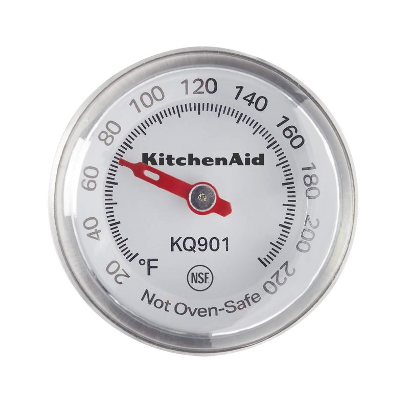 KitchenAid KQ901 Instant Read Food Thermometer for Kitchen or Grill, Temperature Range: 20F to 220F, 1 inch dial, Black - Image 2