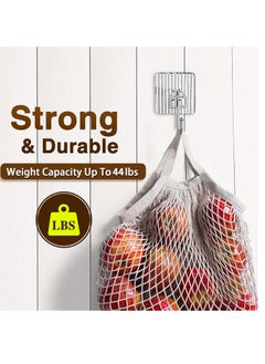 Y&D Adhesive Hooks Heavy Duty 16PCs Wall for Hanging Hangers without Nails 44lb Screw Free Sticker Mount Shelf Waterproof Rustproof Bathroom Kitchen (Multicolor)  - Image 5