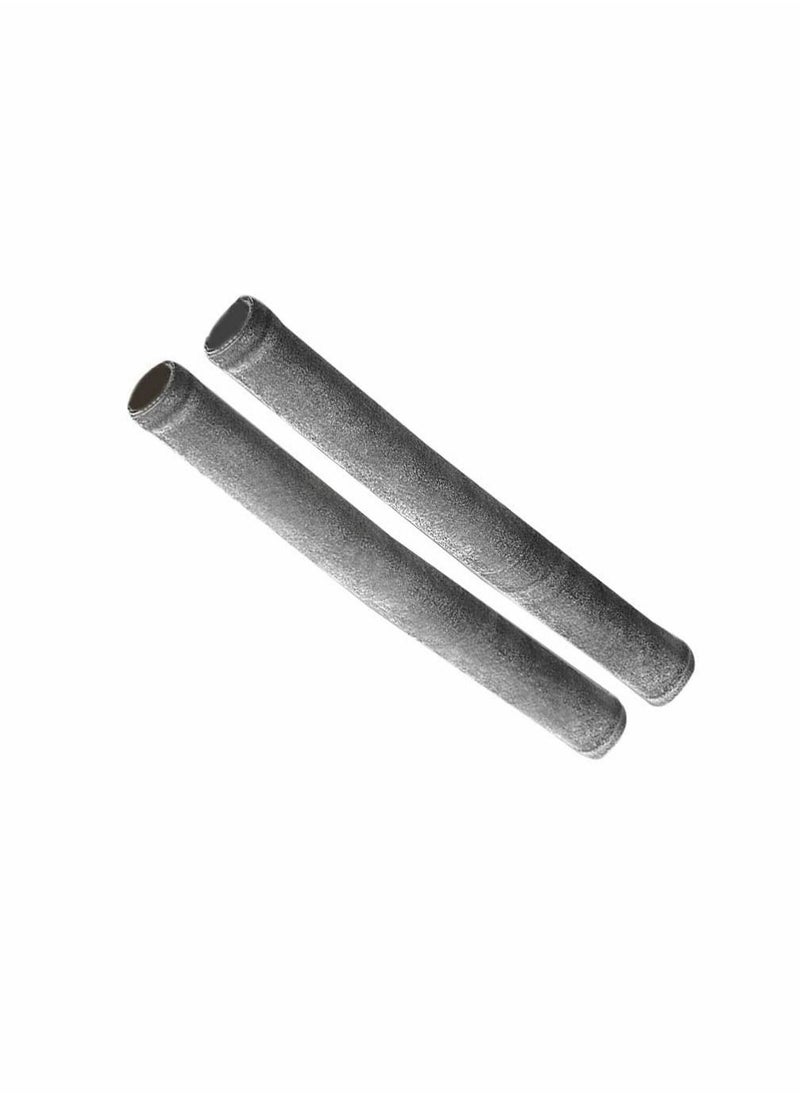 Generic 2 Pcs Refrigerator Door Handle Cover Solid Color Fridge Handles Antiskid Protector Gloves Kitchen Appliance Covers for (Light Grey)  - Image 3