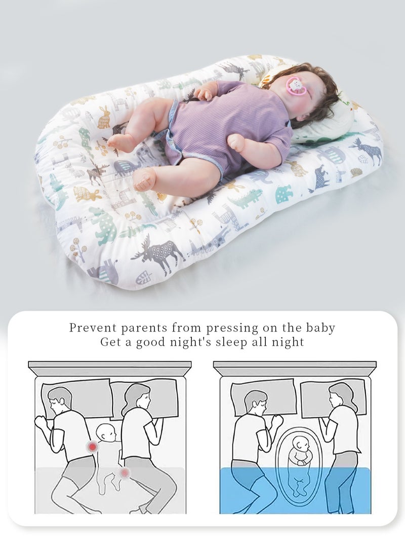 زاڤية سرير الأطفال حديثي الولادة - سرير للنوم المشترك مع عش دافئ - للأولاد والبنات الرضع (0-12 شهرًا) - Image 3