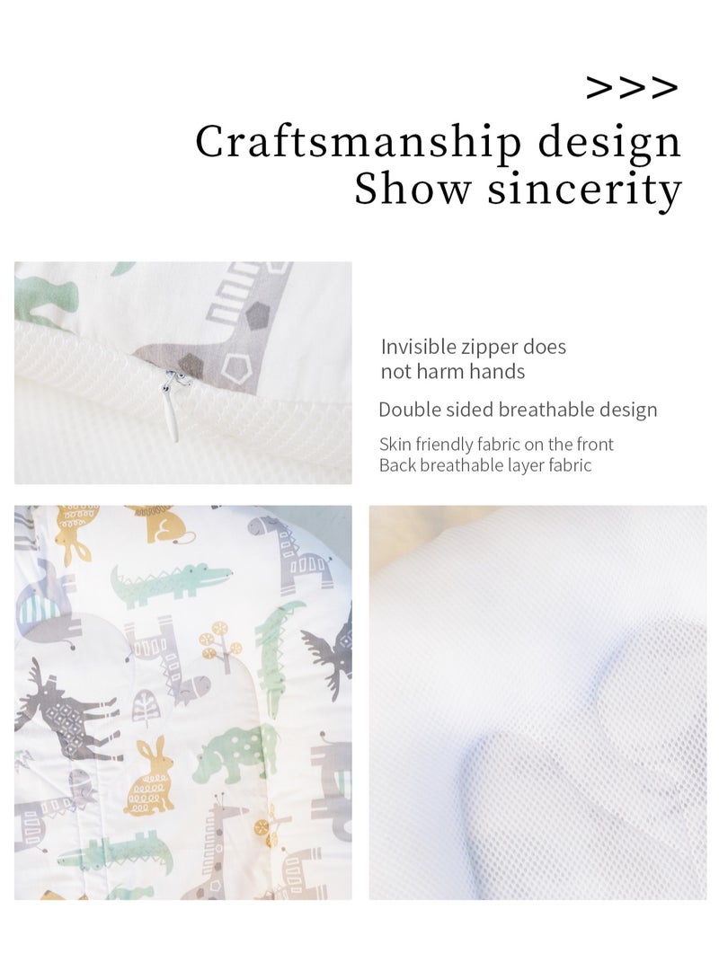 زاڤية سرير الأطفال حديثي الولادة - سرير للنوم المشترك مع عش دافئ - للأولاد والبنات الرضع (0-12 شهرًا) - Image 4