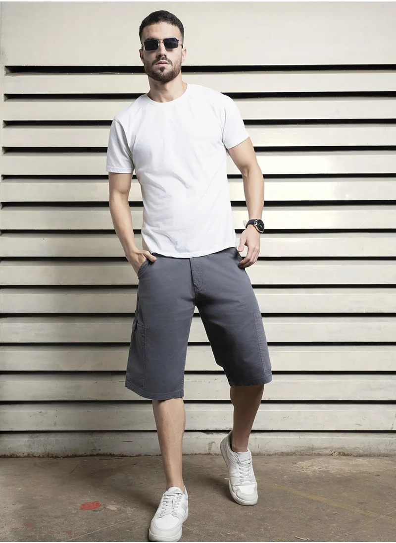 هاي ستار Men Charcoal Shorts