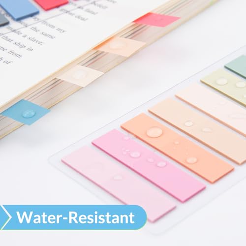 KICNIC Sticky Tabs 1200 Pcs, Pastel Book Tabs, Adhesive PET Page Tabs, Transparent Annotation Labels, Tabs for Notebooks, Small Markers for School, College, Office (60 Colors) - Image 4