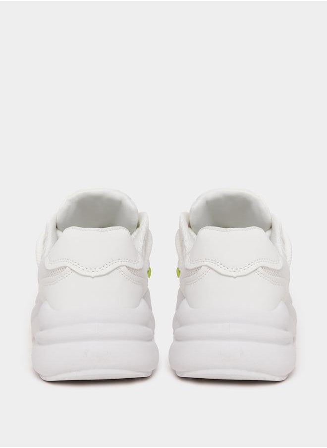 Styli Textured Chunky Sole Lace Up Sneakers  - Image 3